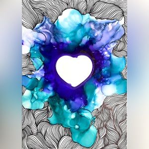 My Indigo Heart (Original Art)